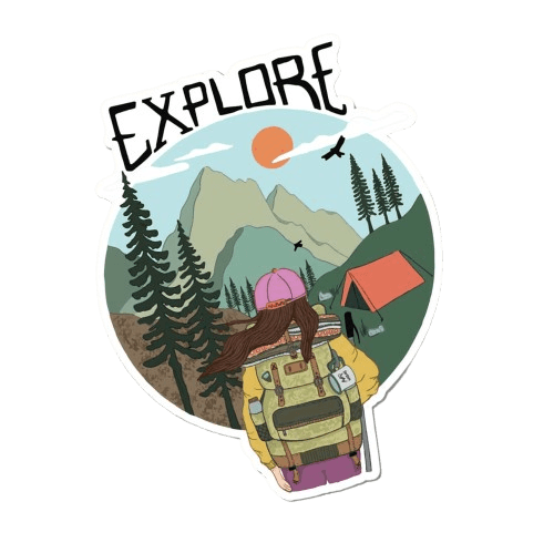 استیکر کاربن طرح Explore
