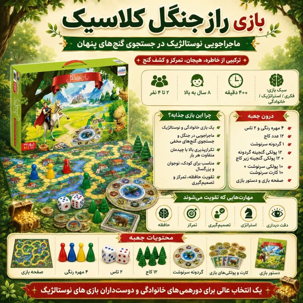 بازی راز جنگل کلاسیک (بازی حافظه، تمرکز و تصمیم گیری) — تصویر ۳