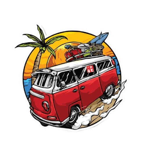 استیکر کاربن طرح Red van