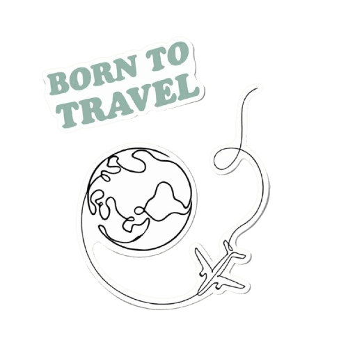 استیکر کاربن طرح Born to travel