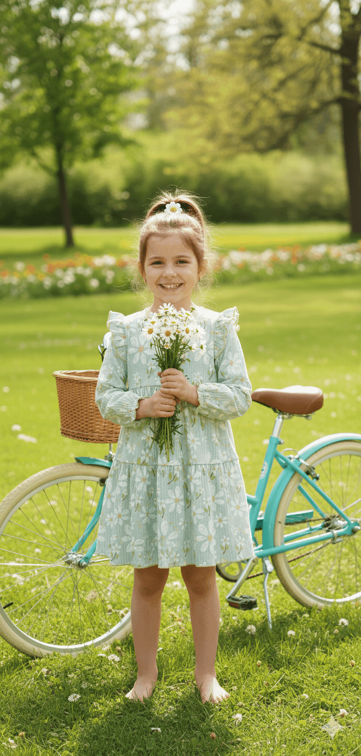 پیراهن بابونه🌼