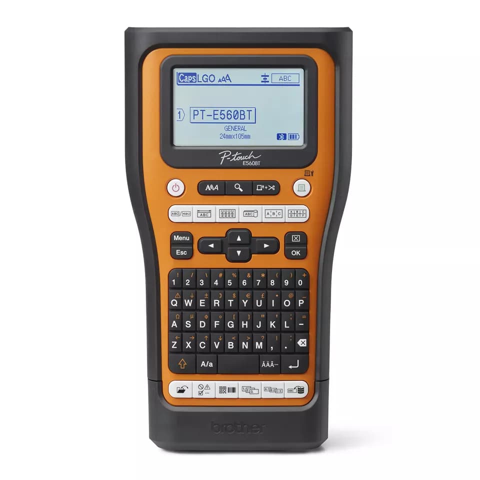پرینتر لیبل صنعتی Brother PT-E560BTVP | لیبل‌زن حرفه‌ای کابل و شبکه — تصویر ۳