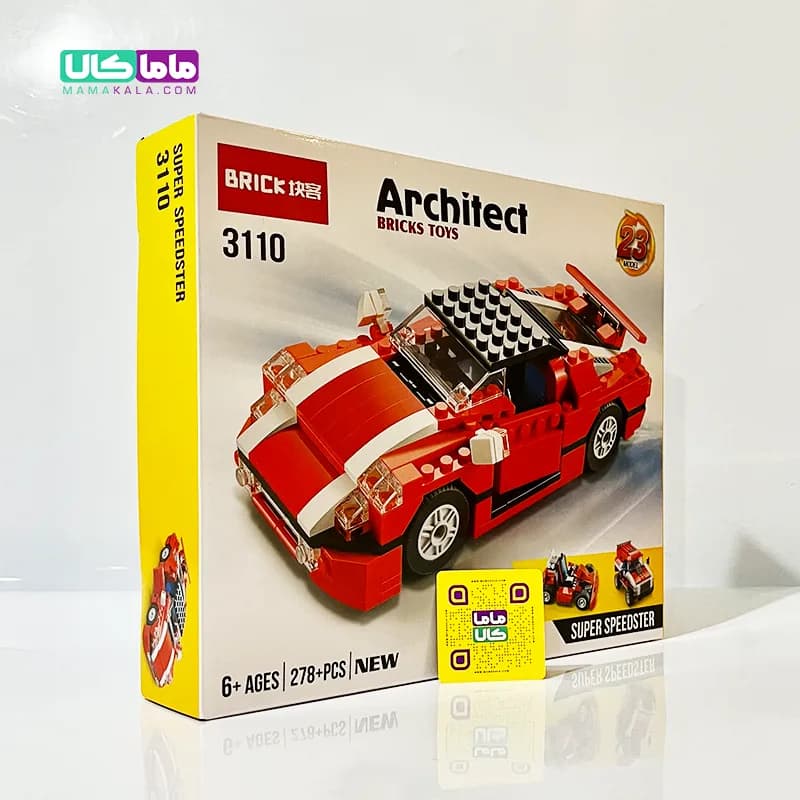 اسباب بازی لگو ماشین سری 3110-Architect مجموعه 278 قطعه‌ای