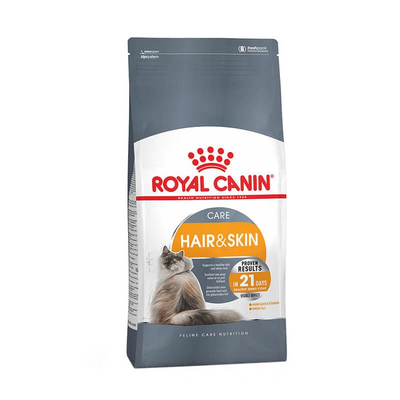 غذای خشک گربه «رویال کنین» مدل Hair and Skin (2 کیلوگرم)