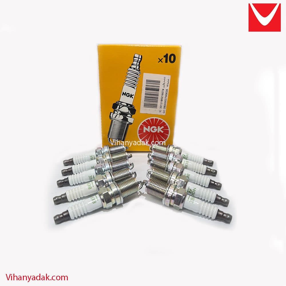 شمع موتور NGK مدل NGK-BRK6E6962 پایه کوتاه تک پلاتین ژاپن