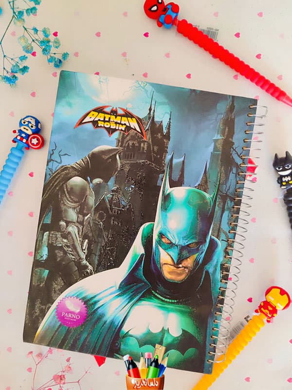 دفتر خط دار 100 برگ جلد سخت طرح Batman