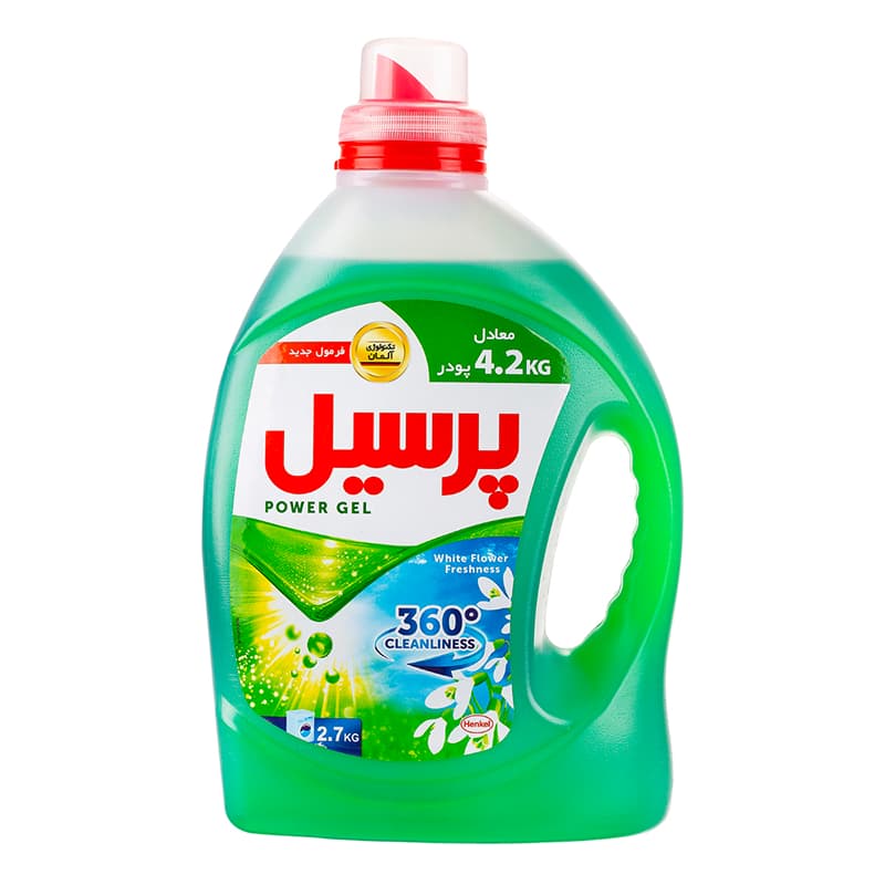 مایع لباسشویی با رایحه گل‌های سفید 2700گرمی پرسیل