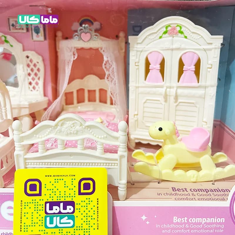 اسباب بازی ست خرگوش با اتاق خواب و میز آرایش برند Dreamy — تصویر ۷
