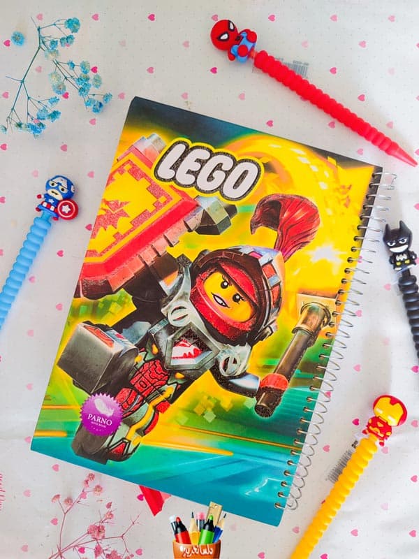 دفتر مشق 100 برگ فانتزی طرح LEGO