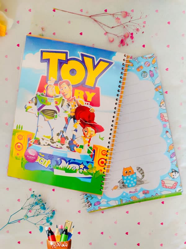 دفتر مشق حاشیه دار طرح Toy Story – جلد شده دو لایه