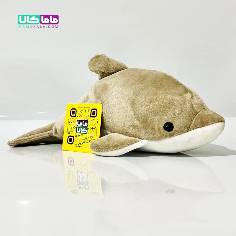 عروسک دلفین نسکافه ای وارداتی 25 سانتیمتر — تصویر ۵