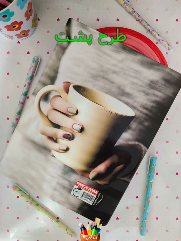 دفتر کلاسوری 100 برگ طرح Love – حلقه فلزی — تصویر ۳