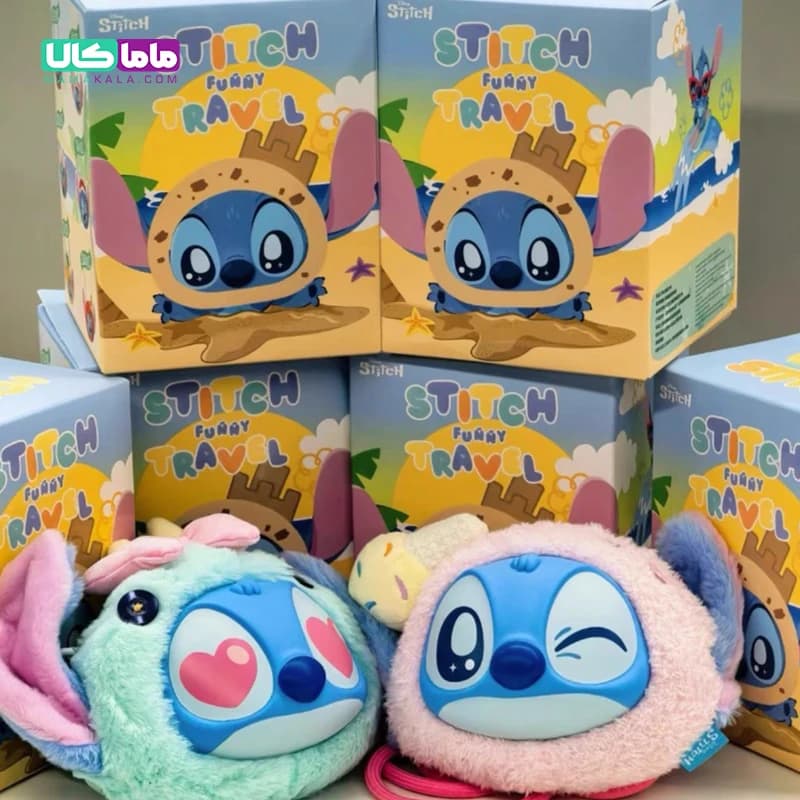 عروسک استیج بلایندباکس مدل کیف 🎒 Stitch Funny Travel برند مینیسو — تصویر ۲