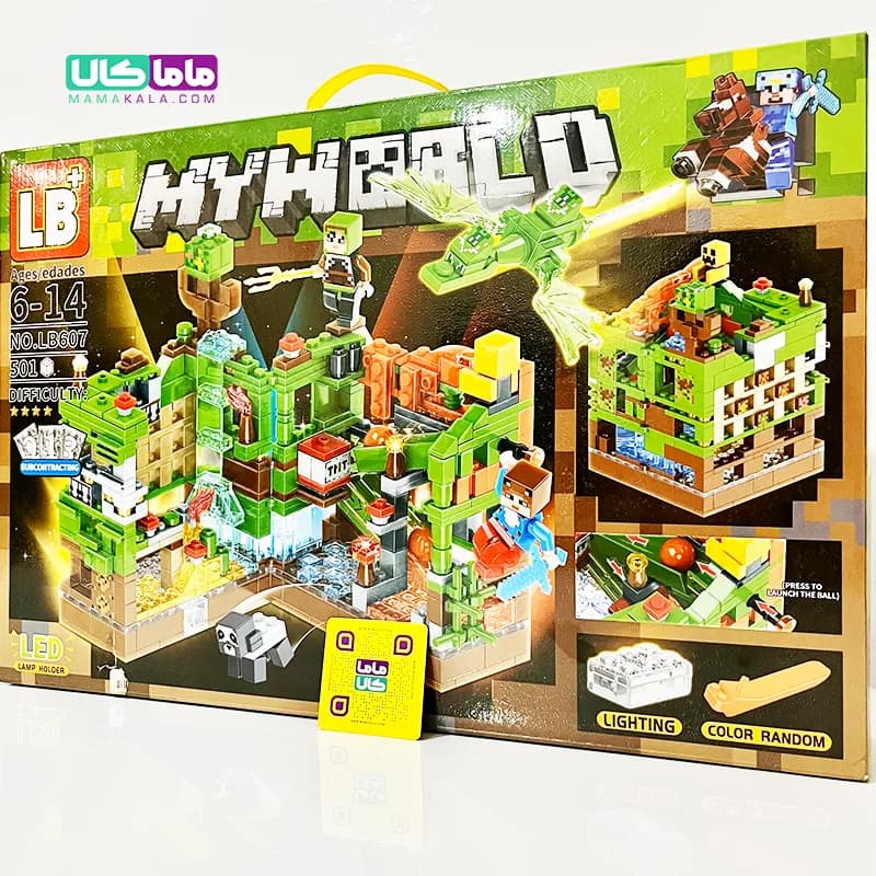 اسباب بازی لگو ماینکرافت سری MY WORLD مجموعه 501 قطعهای با LED — تصویر ۴