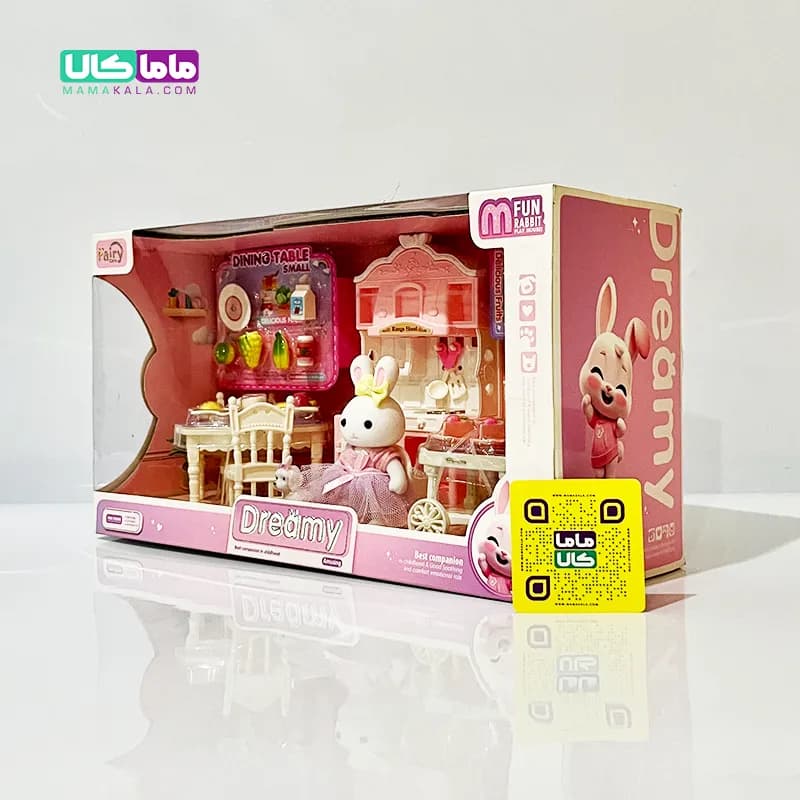اسباب بازی ست خرگوش با وسایل آشپزخانه برند Dreamy — تصویر ۵