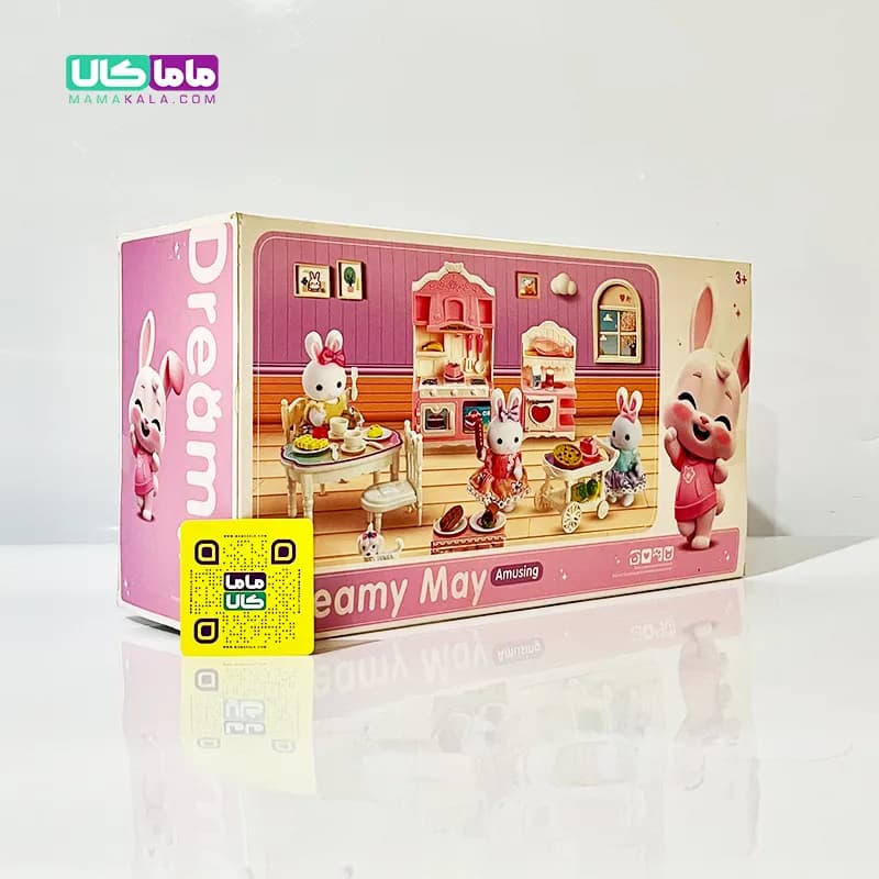 اسباب بازی ست خرگوش با وسایل آشپزخانه برند Dreamy — تصویر ۴