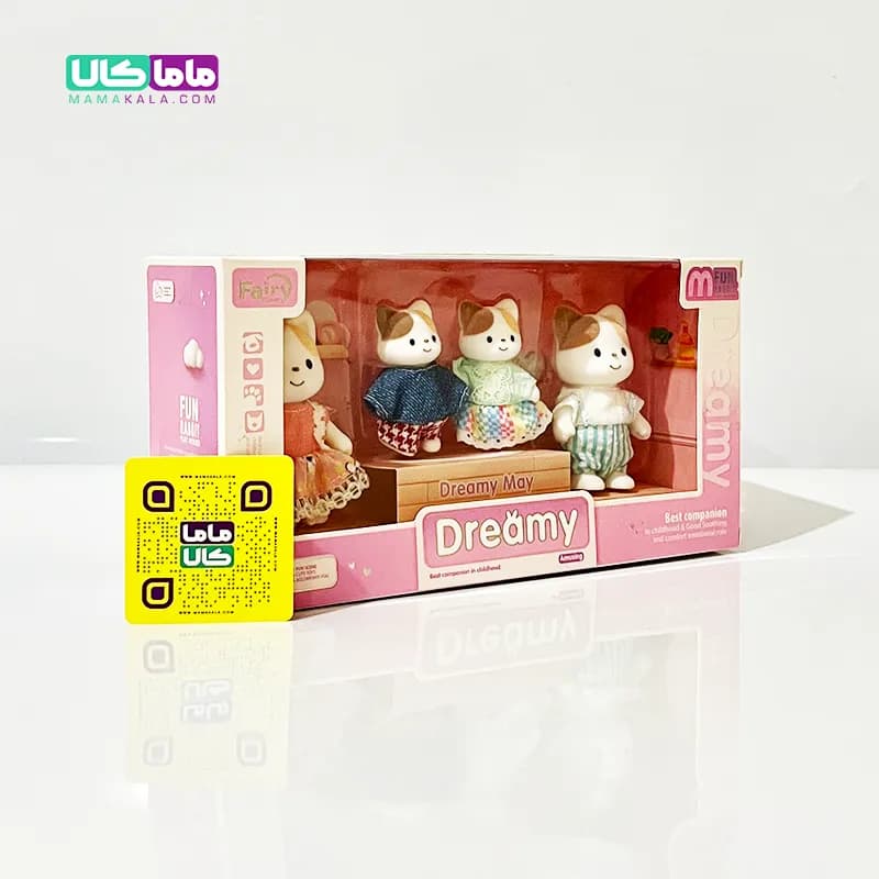ست فیگور 4 عددی خانواده گربه ها مدل بریتیش برند Dreamy