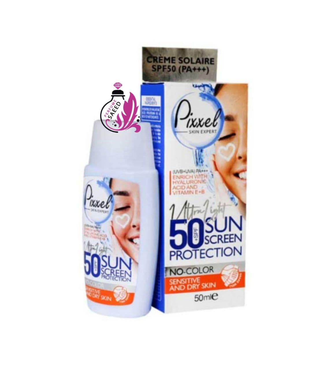 ضد آفتاب بی رنگ پوست خشک و حساس +SPF50 پیکسل — تصویر ۳