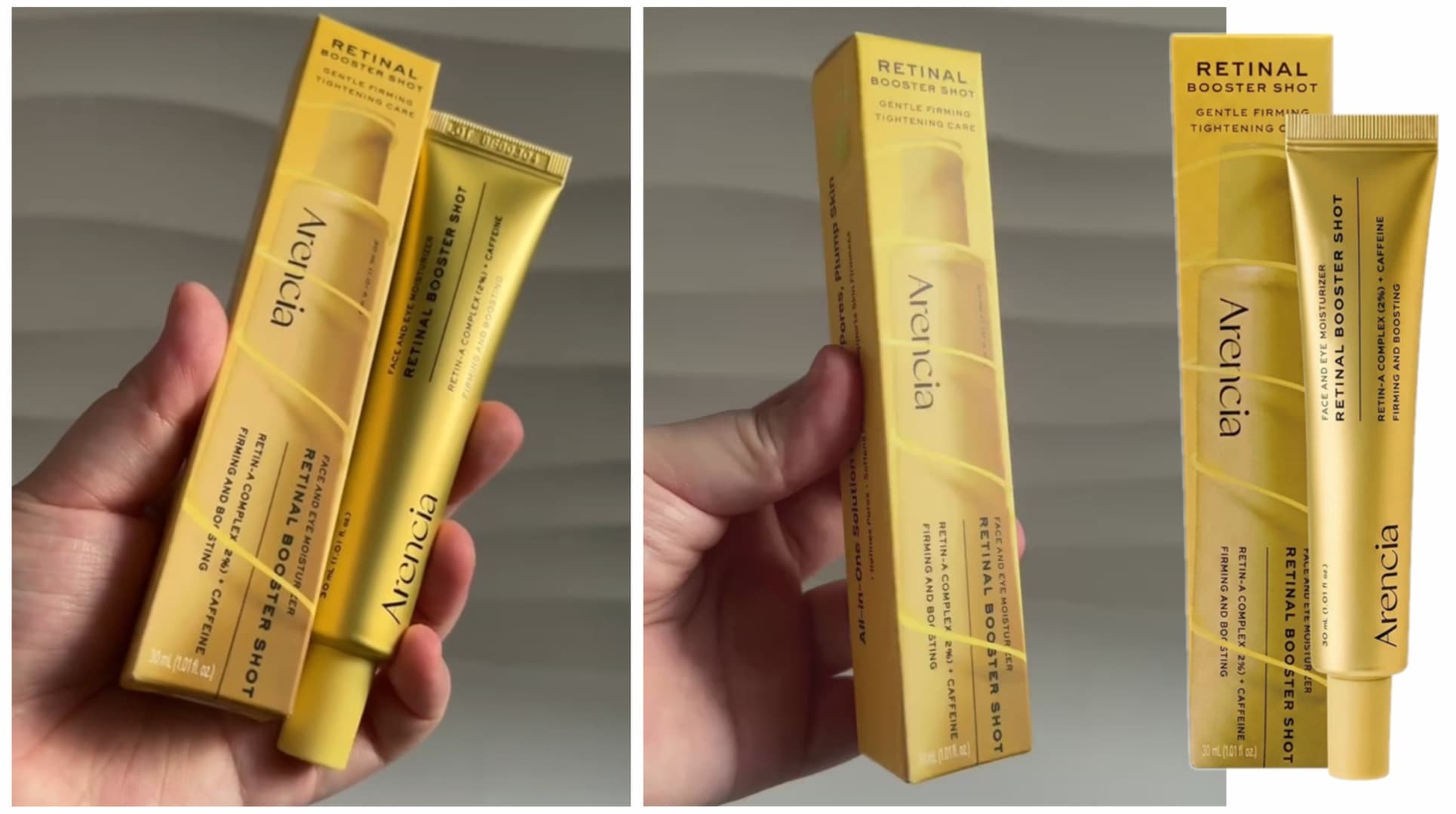 کرم دور چشم و صورت ضد چروک رتینال بوستر شات آرنسیا Arencia — تصویر ۷