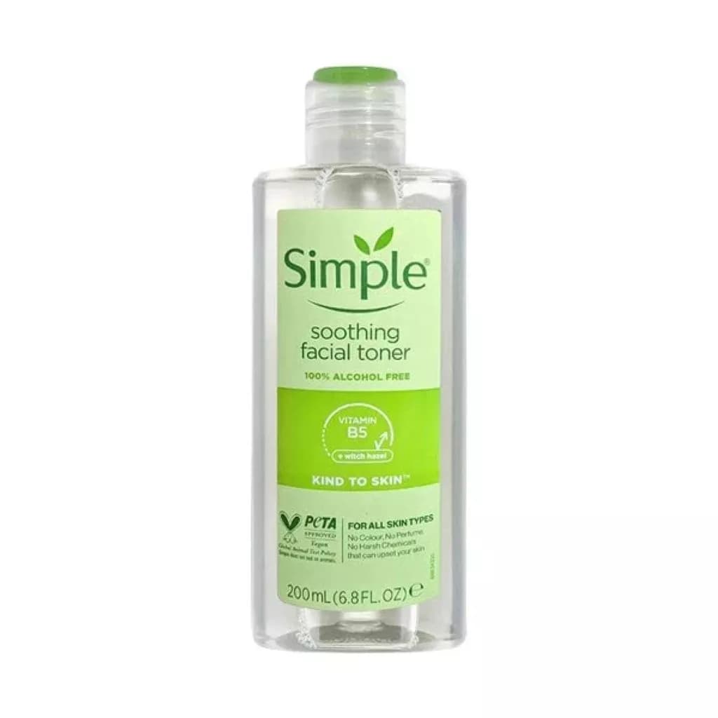 تونر آرامش بخش صورت سیمپل مناسب انواع پوست 200 میلی لیتر| Soothing Facial Simple Toner — تصویر ۲