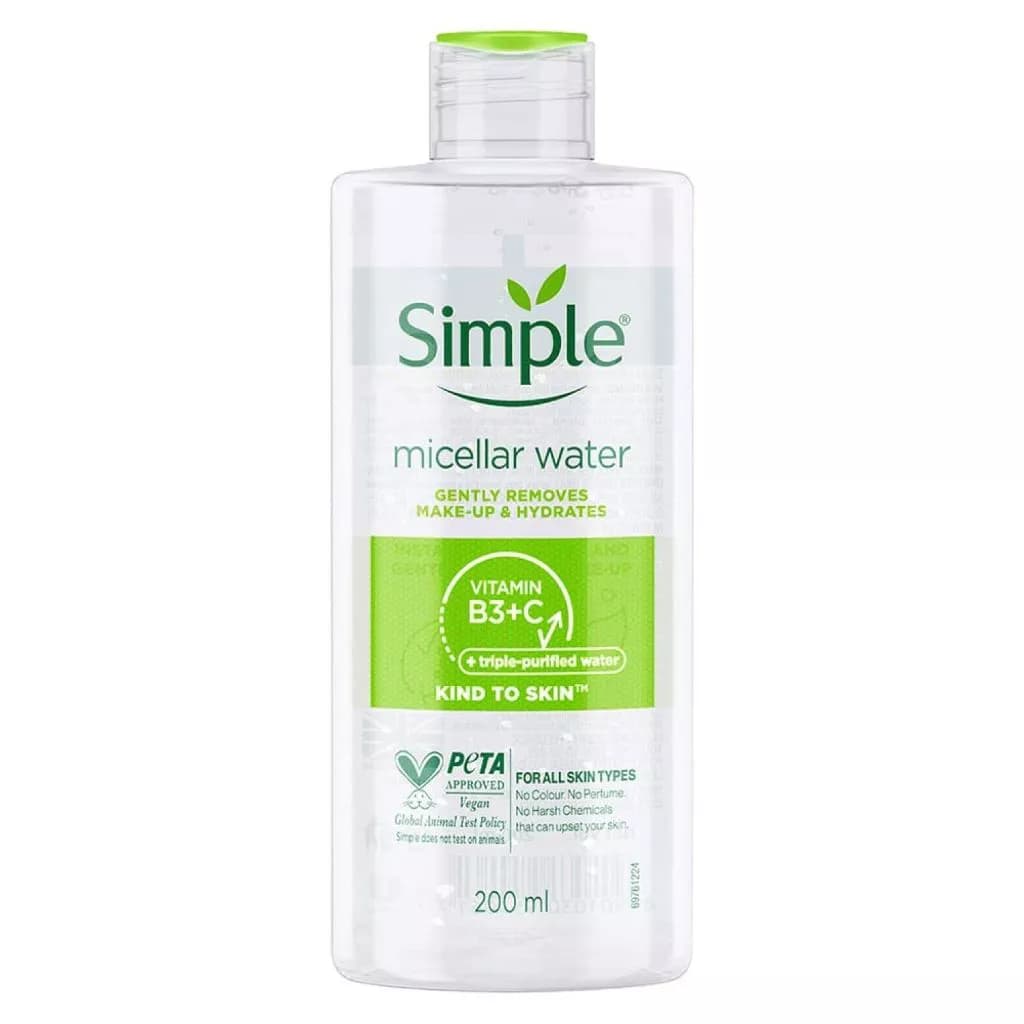 میسلار واتر مناسب انواع پوست سیمپل 200 میلی لیتر | simple micellar water