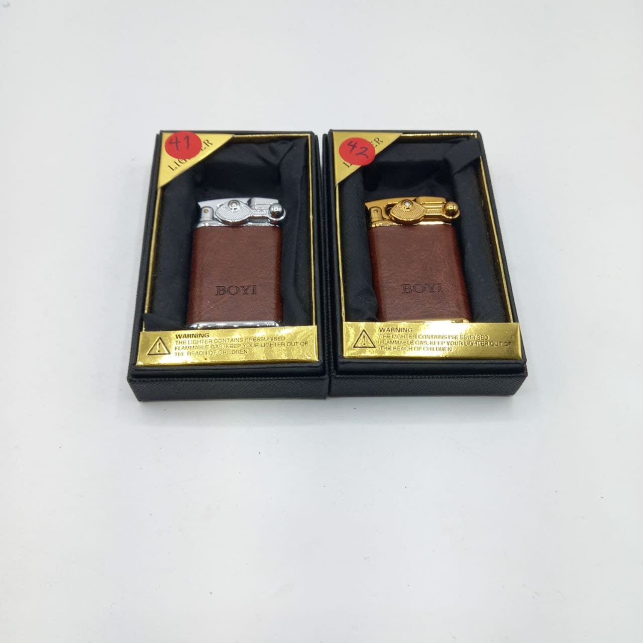 فندک گازی اتمی چرم دو شعله