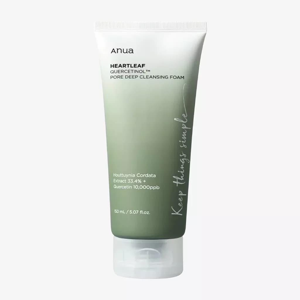 فوم شستشوی عمیق منافذ هارتلیف آنوا | Anua heartleaf Quercetinol porec deep cleansing foam — تصویر ۲