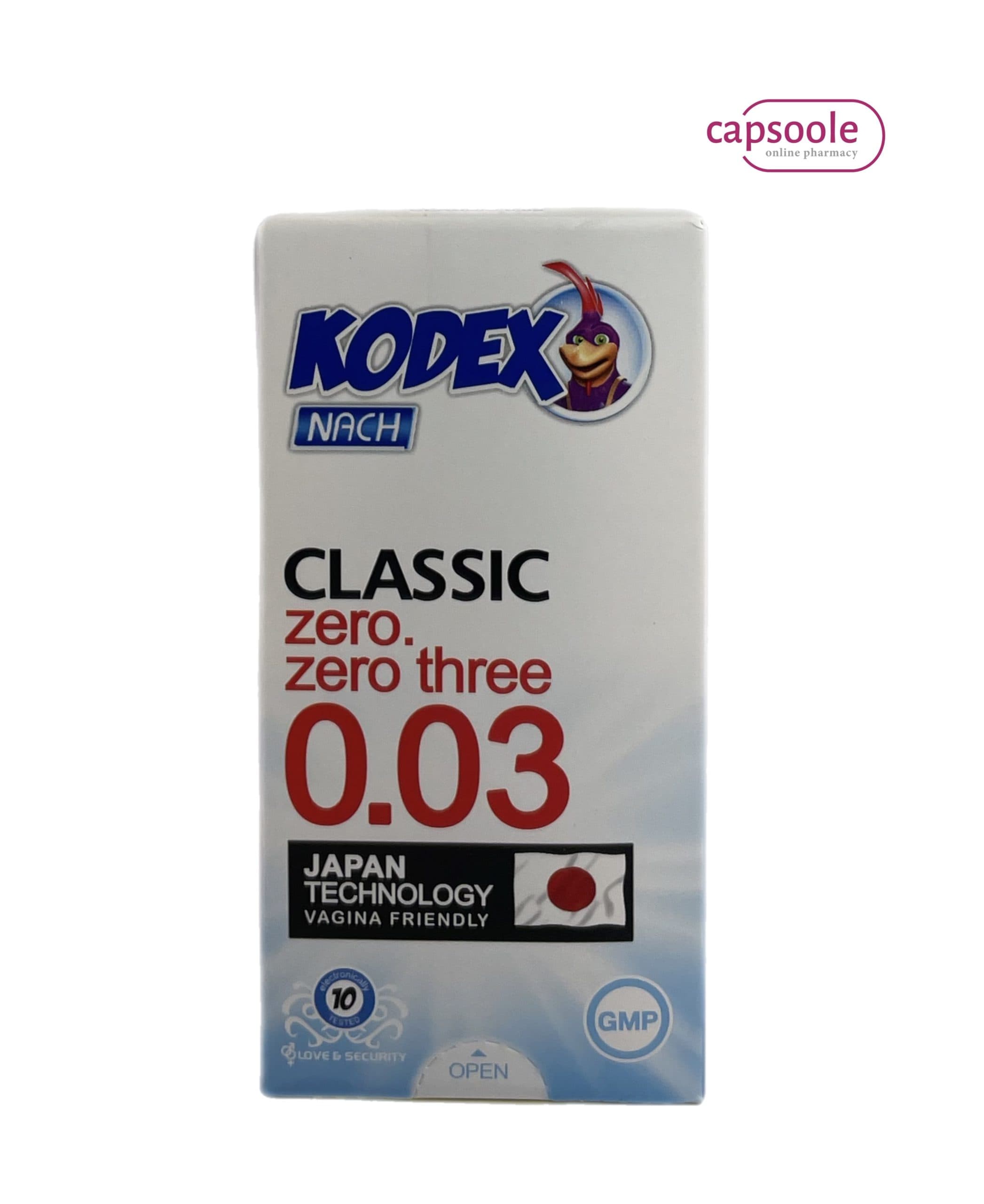 کاندوم ناچ کدکس مدل Classic 0.03 بسته 10عددی