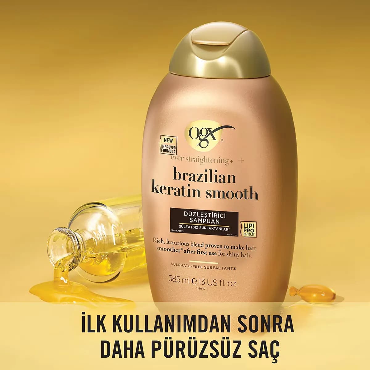 شامپو کراتین برزیلی OGX — تصویر ۶