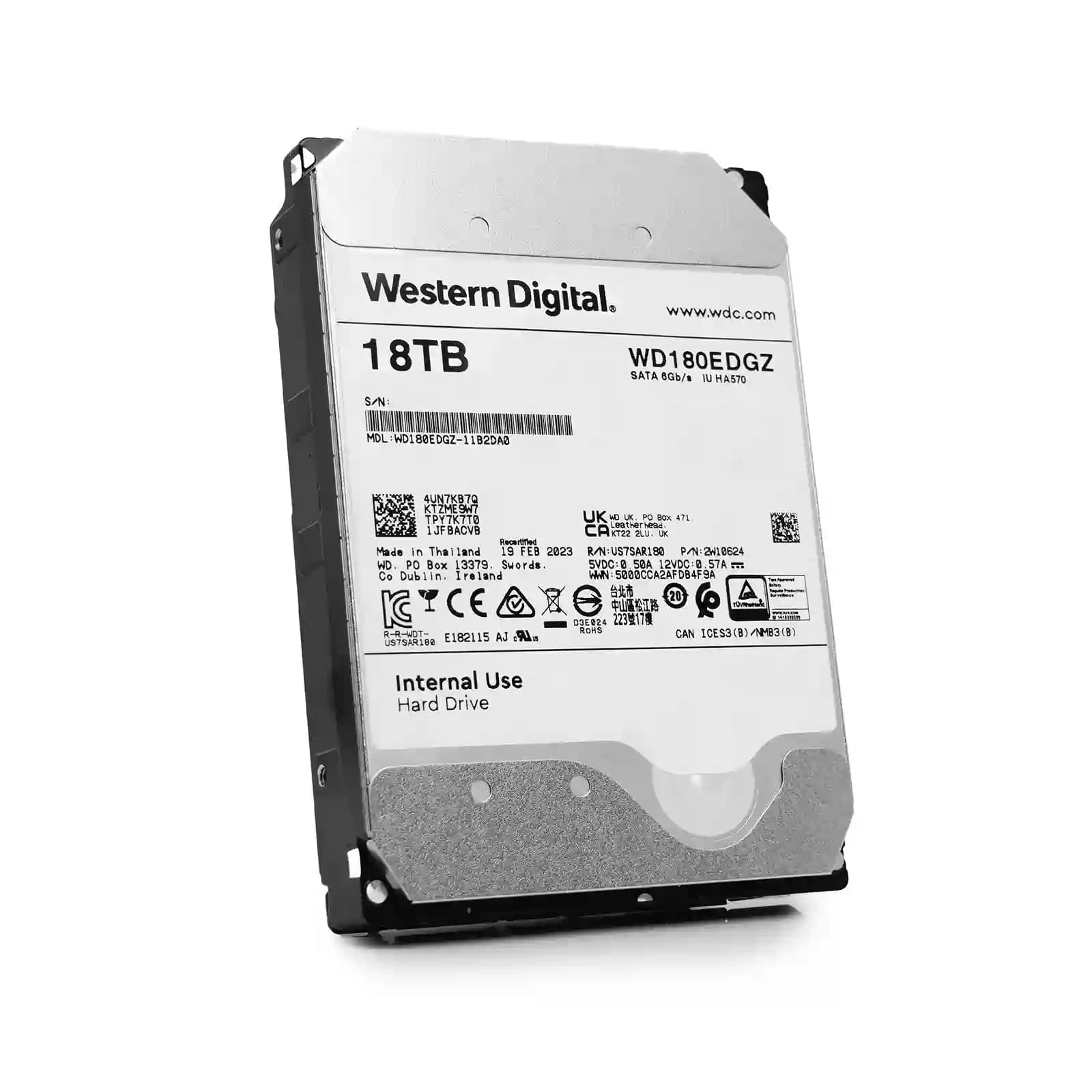 هارد دیسک اینترنال وسترن دیجیتال مدل WD180EDGZ ظرفیت ۱۸ ترابایت