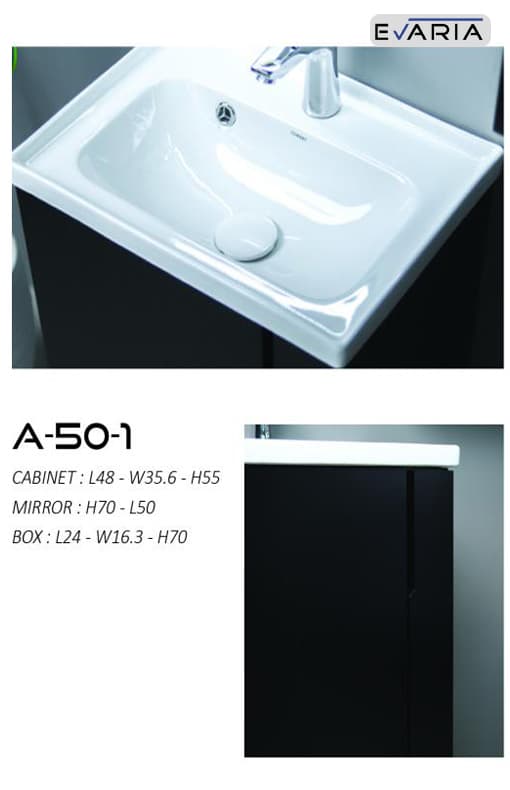 کابینت روشویی ایواریا مدل A-50-1 — تصویر ۴