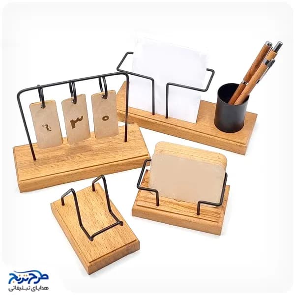ست هدیه رومیزی چوبی 373