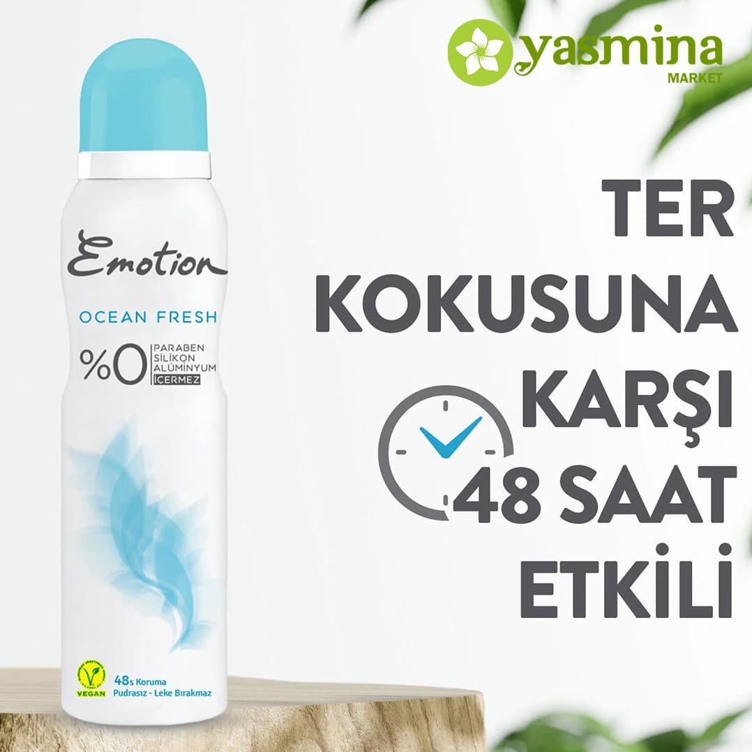 اسپری دئودورانت ایموشن مدل Ocean Fresh زنانه 150 میلی لیتر — تصویر ۲
