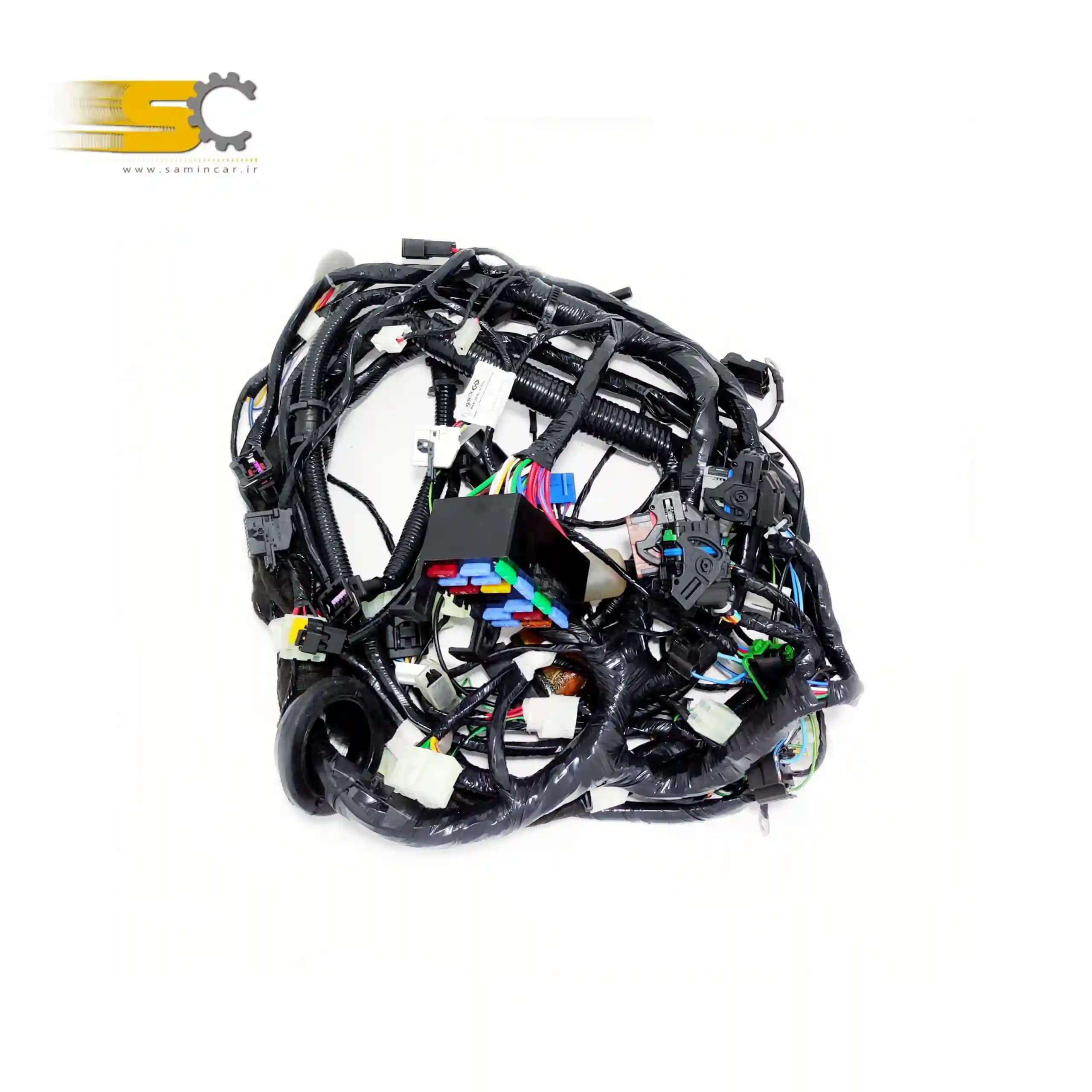 سیم کشی پراید ساژم دو دور فن با ایموبلایزر کد SH12V67020