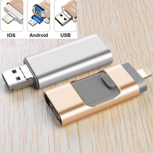 تبدیل MicroSD به Usb & lightning &microUsb Verity o505 — تصویر ۳