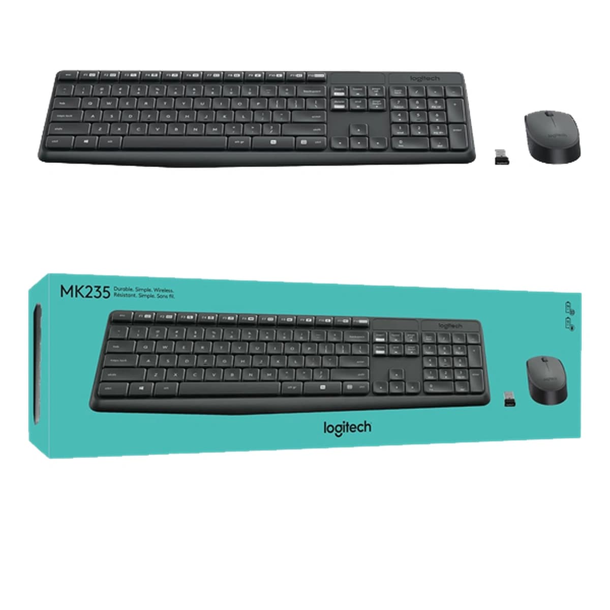ست ماوس و کیبورد لاجیتک مدل Logitech Desktop Wireless MK235 — تصویر ۵