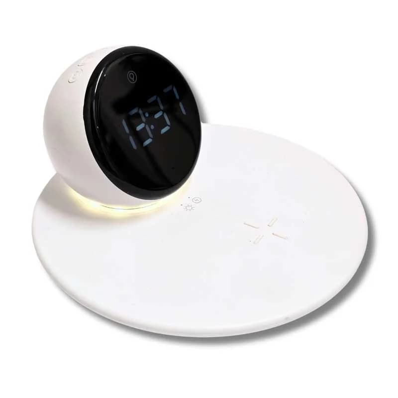 اسپیکر و شارژر و ساعت رومیزی بلوتوثی Rexcin مدل REX-W17