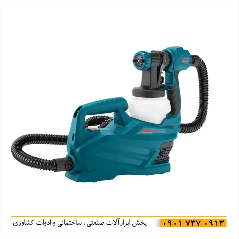 پیستوله رونیکس 1380 برقی خرطومی 800 وات اصل با گارانتی 12 ماهه سیم پیچ 100% مس قدرت 1.07 اسب بخار نازل 2 و 3 میل