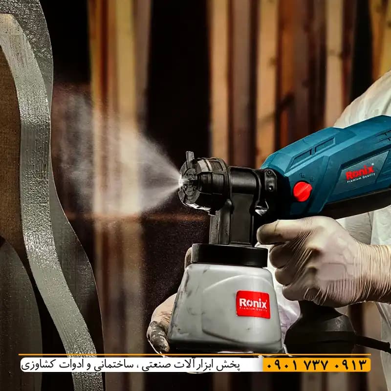 پیستوله 1360 رونیکس برقی 600 وات اصل شرکت رونیکس با گارانتی 12 ماهه سیم پیچ 100% مسی با مخزن 1000 میلی لیتر وزن 1.88 کیلوگرم