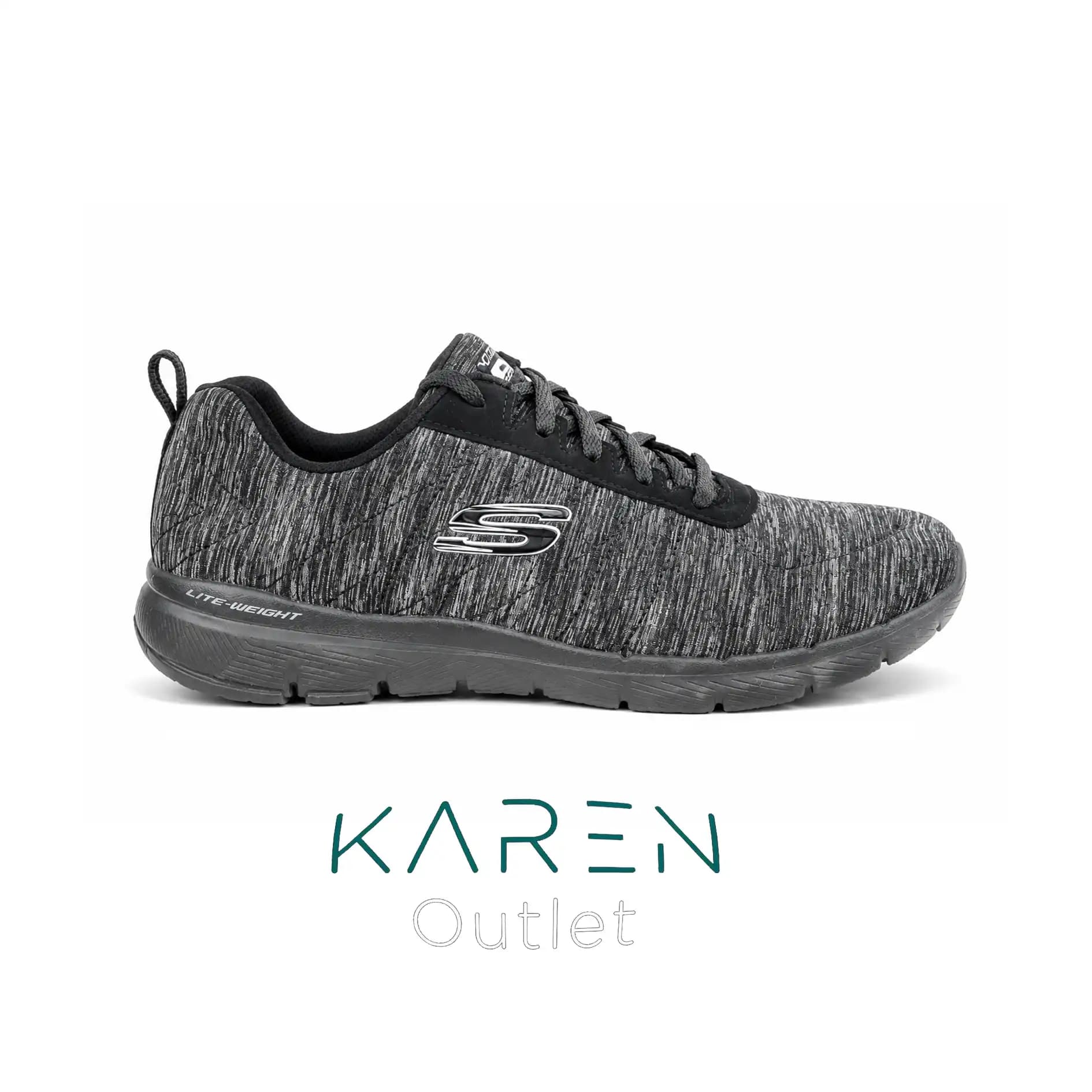 کفش اسپرت زنانه اسکیچرز فلکس اپیل ۲ مشکی | Skechers Flex Appeal 2.0 12753