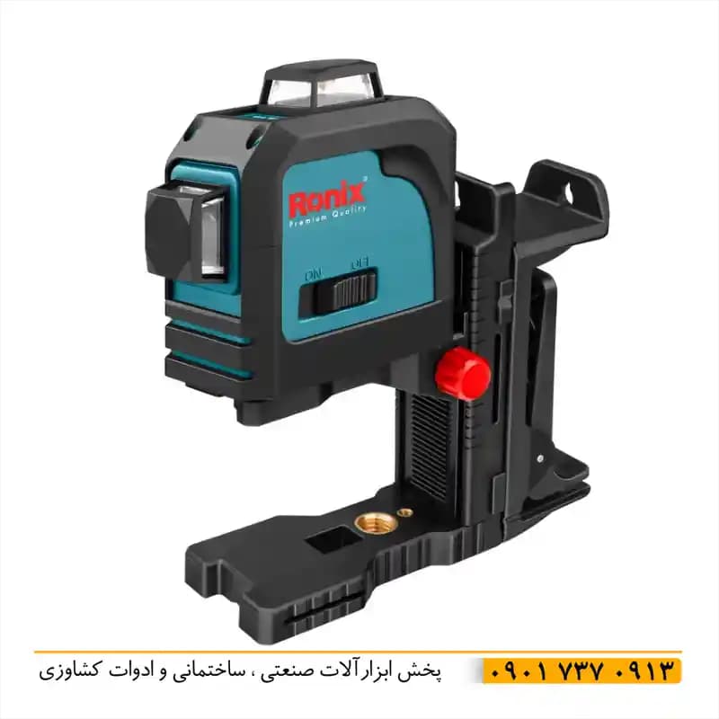 تراز لیزی 360 درجه سه بعدی رونیکس RH-9536 با دو عدد لیزر عمودی و 1 عدد لیزر افقی قابلیت نمایش همزمان خط ها خودترازی اتوماتیک با دقت بالا و اصل شرکت رونیکس