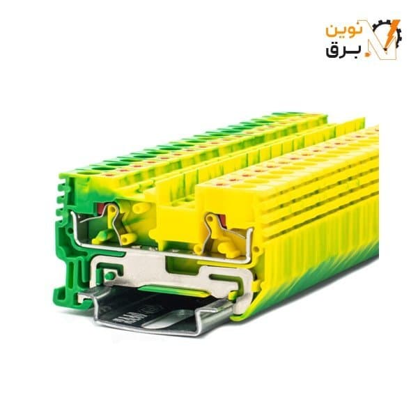 ترمینال ریلی فشاری ارت رعد سایز 4 سری RT/PG4-E (RPET4)