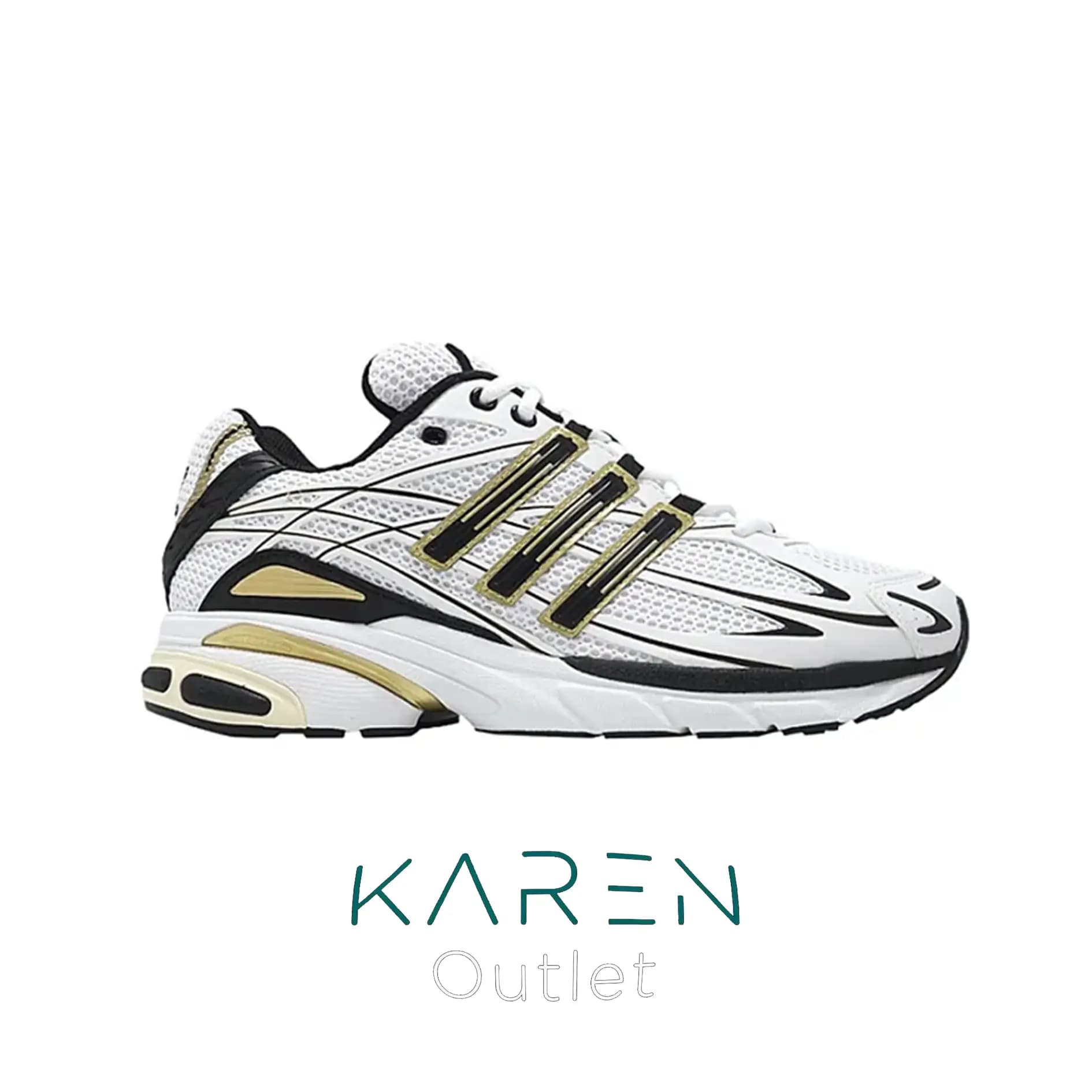 کتونی آدیداس Adidas Adistar IH3386 سفید مشکی طلایی