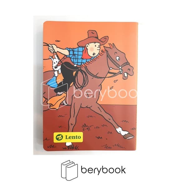 Lento / لنتو / دفتر ژورنال / 80 برگ / طرح تن تن اسب سوار / NB006