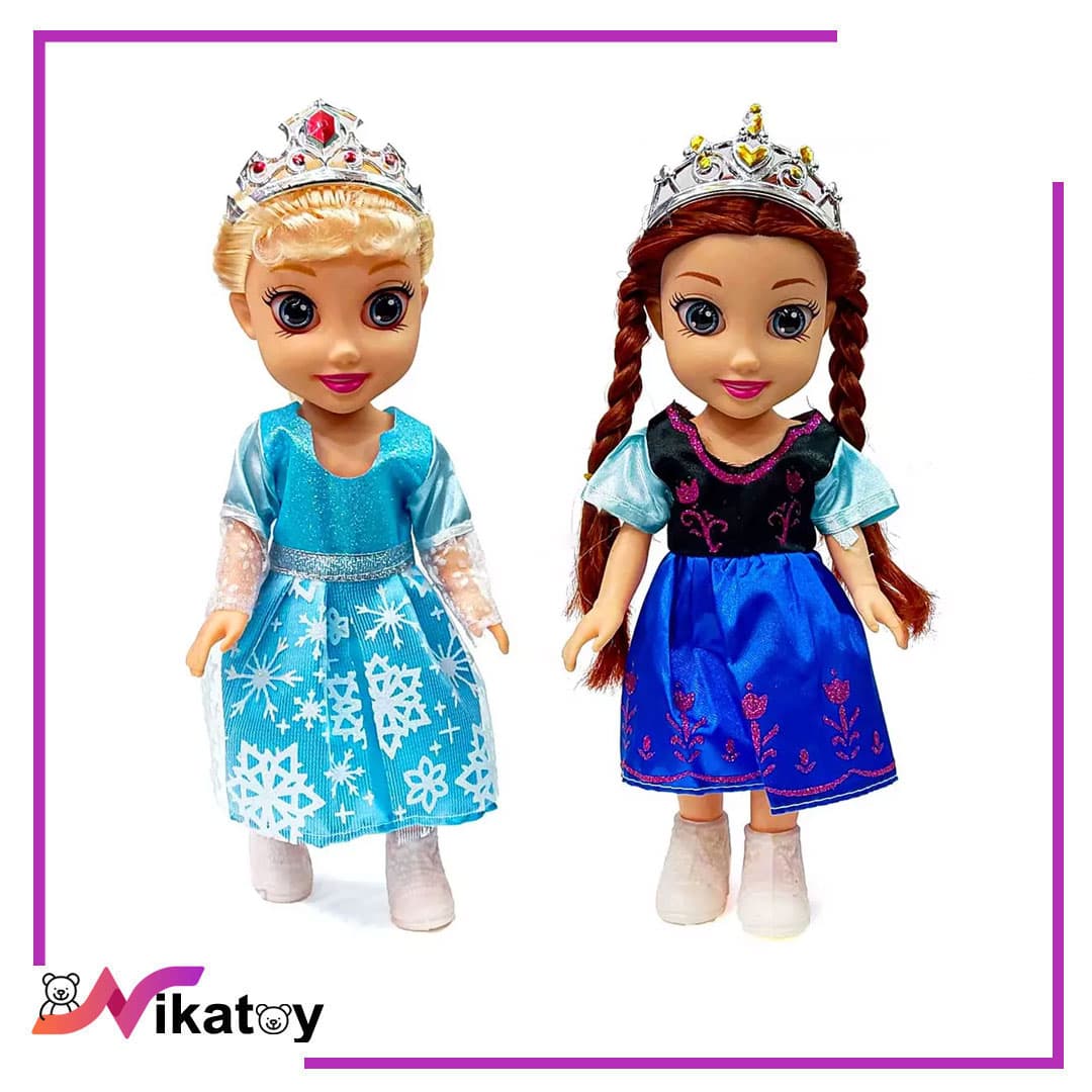 عروسک آنا و السا میکروفن دار (گوشتی)