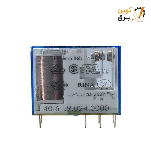 رله شیشه ای دو کنتاکت 10 آمپر 230 ولت AC فیندر سری 406182300000 — تصویر ۴