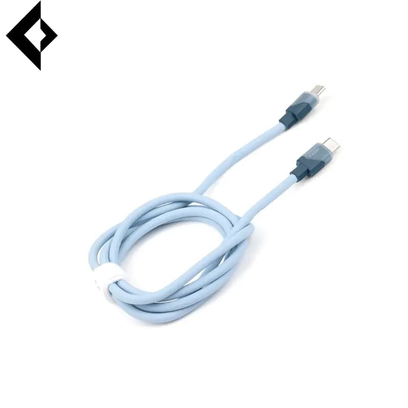کابل شارژر دوسر تایپ سی هیسکا مدل LX-881CC طول 1.2 متر