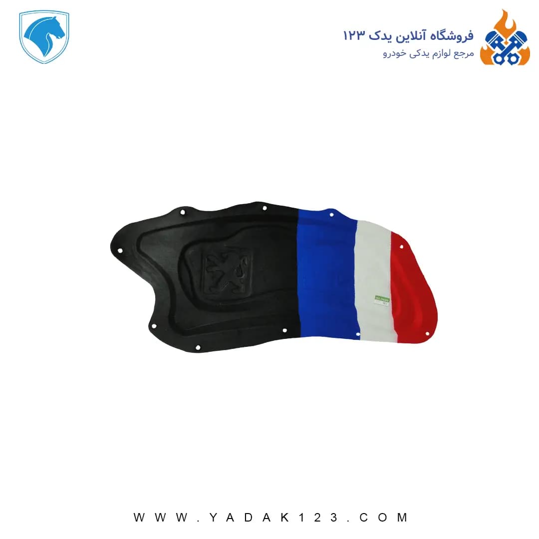 عایق درب موتور پژو 207 مدل طرح فرانسه برند ایده پارت نیکان