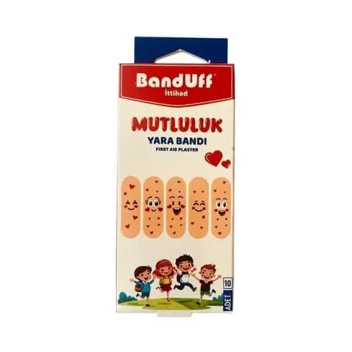 چسب زخم BandUff طرح MUTLULUK بسته 10 عددي