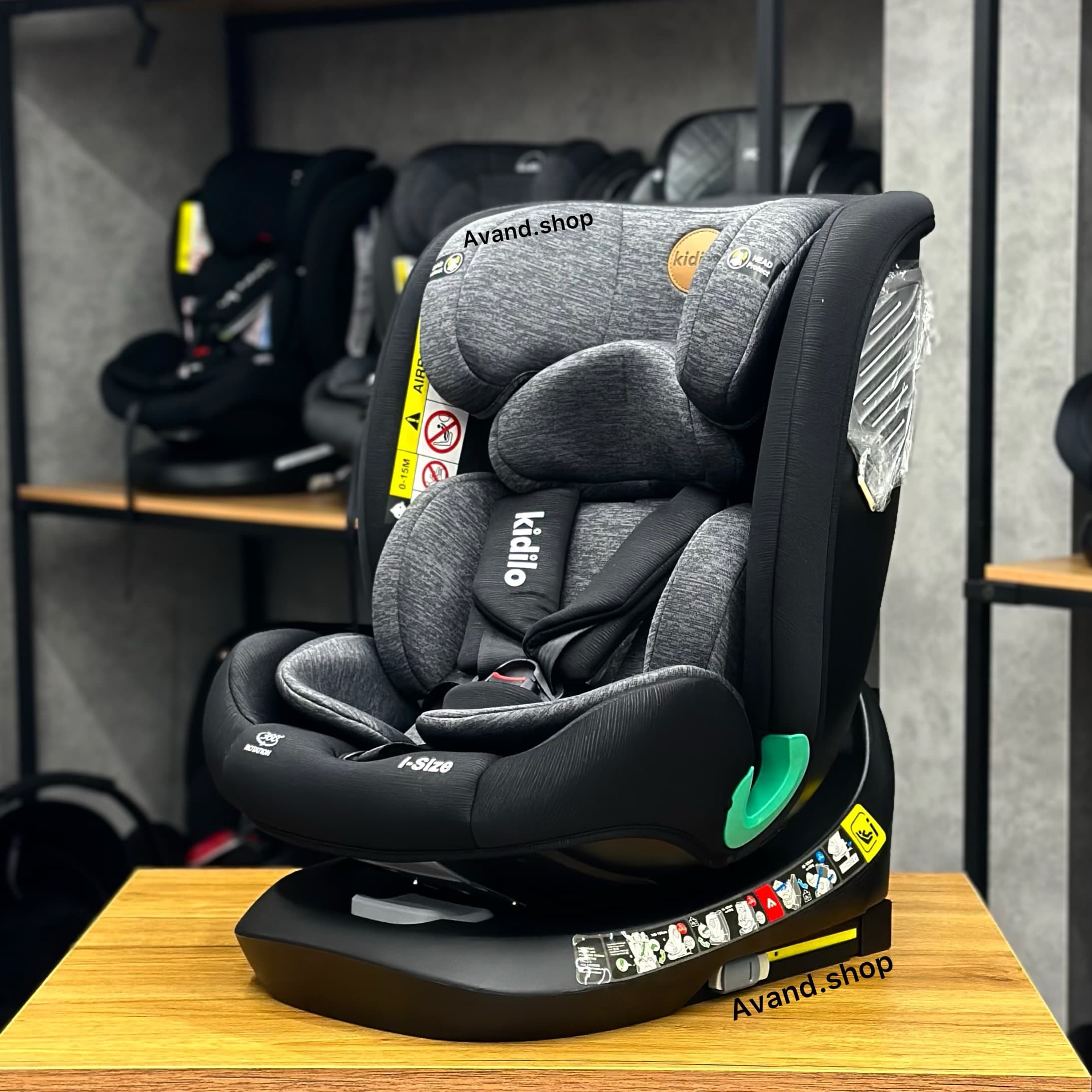 صندلی ماشین ۳۶۰ درجه کیدیلو مدل‬ ‫Kidilo g409‬(طوسی تیره)
